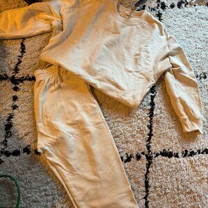 Beige sweatsuit